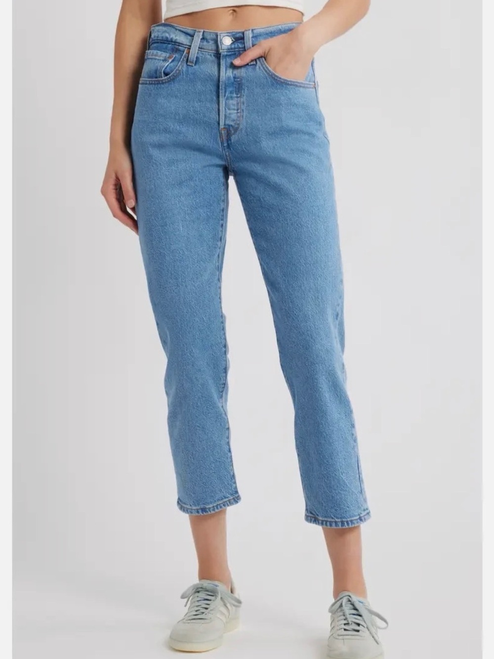 Levi's 501® Original Crop Straight Leg Jeans